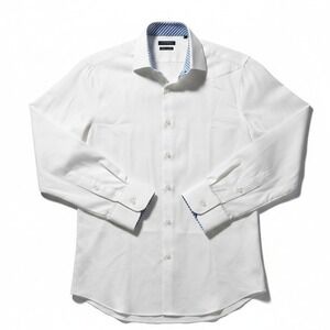 Tailorbyrd Collection White Non Iron Trim Fit Dress Shirt Men's 16 34/35 Gingham